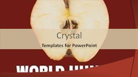  Presentation with world hunger - PPT theme having digital-composite-image-of-halved background and a lemonade colored foreground