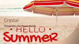  Presentation with digital image - PPT theme enhanced with digital-composite-image-of-hello background and a lemonade colored foreground