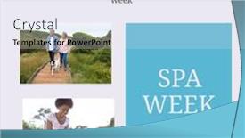  Presentation with digital image - PPT theme with digital-composite-image-of-multiracial background and a sky blue colored foreground