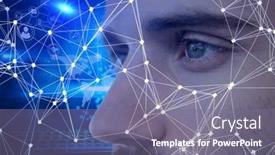  Presentation with security network - Slide set enhanced with digital-composite-image-of-network background and a gray colored foreground