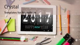  Presentation with green chalkboard - Amazing slides having digital composite image of number against green chalkboard backdrop and a soft green colored foreground