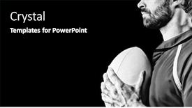  Presentation with rugby - Cool new slides with digital-composite-image-of-tough backdrop and a black colored foreground