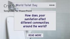  Presentation with public health - Slide set consisting of digital-composite-image-of-world background and a light gray colored foreground