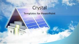  Presentation with solar energhy - Amazing slide deck having digital composite of 3d solar backdrop and a  colored foreground