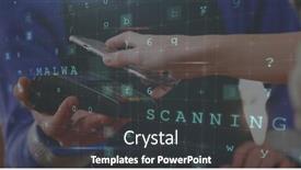  Presentation with scanning - Slide deck featuring digital-composite-of-a-cashier background and a dark gray colored foreground