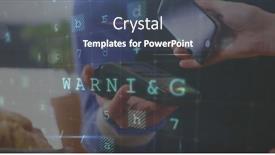  Presentation with scanning - PPT layouts enhanced with digital-composite-of-a-cashier background and a ocean colored foreground