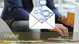  Presentation with email - PPT layouts consisting of digital-composite-of-a-man and a tawny brown colored foreground