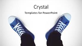  Presentation with digital earth abstract blue - Presentation theme consisting of digital composite of blue shoes background and a white colored foreground