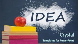  Presentation with digital book - Amazing slide set having digital composite of books backdrop and a ocean colored foreground