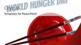  Presentation with world hunger - Slides featuring digital-composite-of-bowl and a white colored foreground