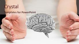  Presentation with concrete brain - Audience pleasing PPT layouts consisting of digital composite of brain backdrop and a lemonade colored foreground