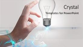  Presentation with composite - Audience pleasing PPT layouts consisting of digital composite of bulb backdrop and a  colored foreground