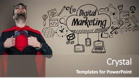  Presentation with doodles - Theme having digital composite of business man background and a gray colored foreground