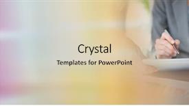  Presentation with sticky notes - Beautiful PPT theme featuring blurry sticky notes transition backdrop and a lemonade colored foreground