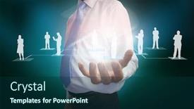  Presentation with composite - Cool new PPT layouts with digital-composite-of-businessman-presenting backdrop and a forest green colored foreground