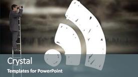  Presentation with wifi - Colorful PPT layouts enhanced with city tornado disaster - digital composite of businessman backdrop and a gray colored foreground