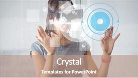  Presentation with composite material glass fiber - Theme featuring digital composite of businesswoman using background and a coral colored foreground