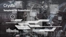  Presentation with digital car - Audience pleasing presentation design consisting of digital composite of car part with white interface backdrop and a gray colored foreground