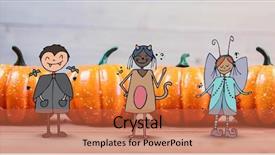  Presentation with cartoon children - Amazing theme having digital composite of cartoon children backdrop and a red colored foreground