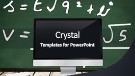  Presentation with theory - Cool new slide set with digital composite of computer desk backdrop and a wine colored foreground