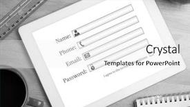  Presentation with journal entry - Audience pleasing presentation theme consisting of digital composite of contact entry backdrop and a white colored foreground