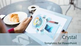  Presentation with digital image - PPT layouts consisting of digital composite of cropped image background and a sky blue colored foreground