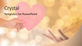  Presentation with digital image processing - PPT theme consisting of digital composite of cropped image background and a  colored foreground