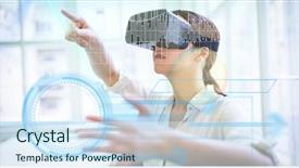  Presentation with composite material glass fiber - Theme having digital composite of digital composite background and a sky blue colored foreground