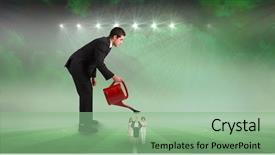  Presentation with digital trransportation - Slide deck featuring digital composite of digital composite background and a seafoam green colored foreground