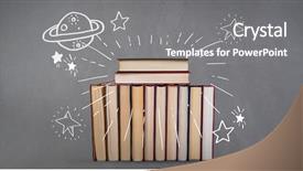  Presentation with composite - PPT theme enhanced with digital composite of digital composite background and a gray colored foreground