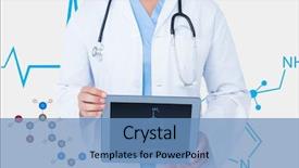  Presentation with cctv digital forensic science - Audience pleasing slide deck consisting of digital composite of doctor torso backdrop and a teal colored foreground