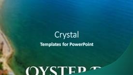  Presentation with oyster - Presentation theme consisting of digital-composite-of-enjoy background and a dark gray colored foreground