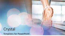  Presentation with feet - Beautiful theme featuring digital composite of feet backdrop and a light blue colored foreground