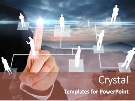 Point Finger Slideshow Digital Composite Of Finger Pointing PPT template 59 | CrystalGraphics