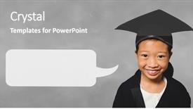  Presentation with composite - PPT theme enhanced with digital composite of graduate student background and a  colored foreground