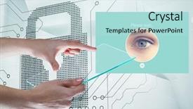  Presentation with holding hands - Audience pleasing slide deck consisting of digital composite of hands holding backdrop and a sky blue colored foreground