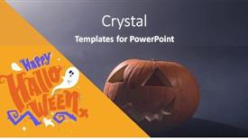  Presentation with black culture - PPT theme featuring digital-composite-of-happy-halloween background and a gray colored foreground