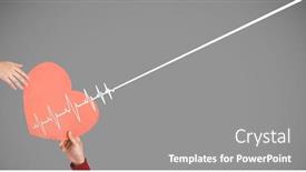  Presentation with heart beat - Audience pleasing PPT layouts consisting of digital composite of heart beat over hands_heart beat over hands_0007 backdrop and a gray colored foreground