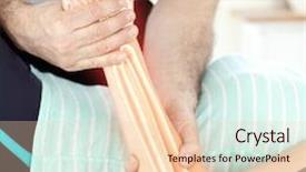  Presentation with digital health - Cool new slide set with digital composite of highlighted bones backdrop and a lemonade colored foreground