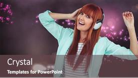  Presentation with hippie - Audience pleasing PPT theme consisting of laser digitally generated disco background - digital composite of hippie woman backdrop and a tawny brown colored foreground