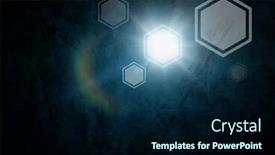  Presentation with hexagons - Cool new slides with lens flare light black - digital composite of icons interface backdrop and a navy blue colored foreground