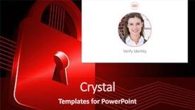  Presentation with verify - PPT theme consisting of verified - digital composite of identity verify background and a  colored foreground
