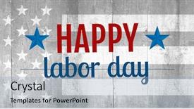  Presentation with awards day - Audience pleasing slide set consisting of digital composite of labor day backdrop and a light blue colored foreground