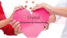  Presentation with graphic - Colorful theme enhanced with digital composite of loving couple on graphic background backdrop and a coral colored foreground