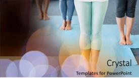  Presentation with exercise mat - Beautiful slide set featuring  backdrop and a  colored foreground