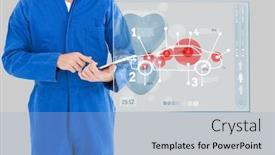  Presentation with mechanic - PPT layouts featuring digital-composite-of-mechanic background and a light blue colored foreground