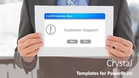  Presentation with digital - Presentation design with digital-composite-of-midsection background and a gray colored foreground