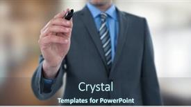  Presentation with digital pen - PPT layouts featuring digital-composite-of-midsection background and a tawny brown colored foreground