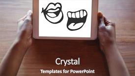  Presentation with cartoons - Audience pleasing presentation design consisting of digital composite of mouth cartoons backdrop and a tawny brown colored foreground