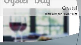  Presentation with copy space - Theme having digital-composite-of-national-oyster background and a white colored foreground